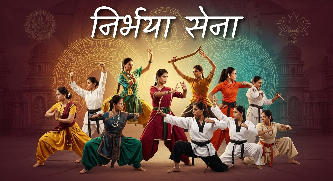 Women practicing self-defense and karate training at Nirbhaya Sena